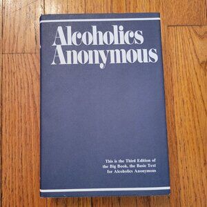 Alcoholics Anonymous Third Ed Hardcover Blue 16th Printing AA Big Book 1976